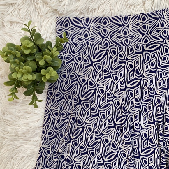 Loft Pull On Circle Skirt 💗 Purple & Ivory - Picture 7 of 12